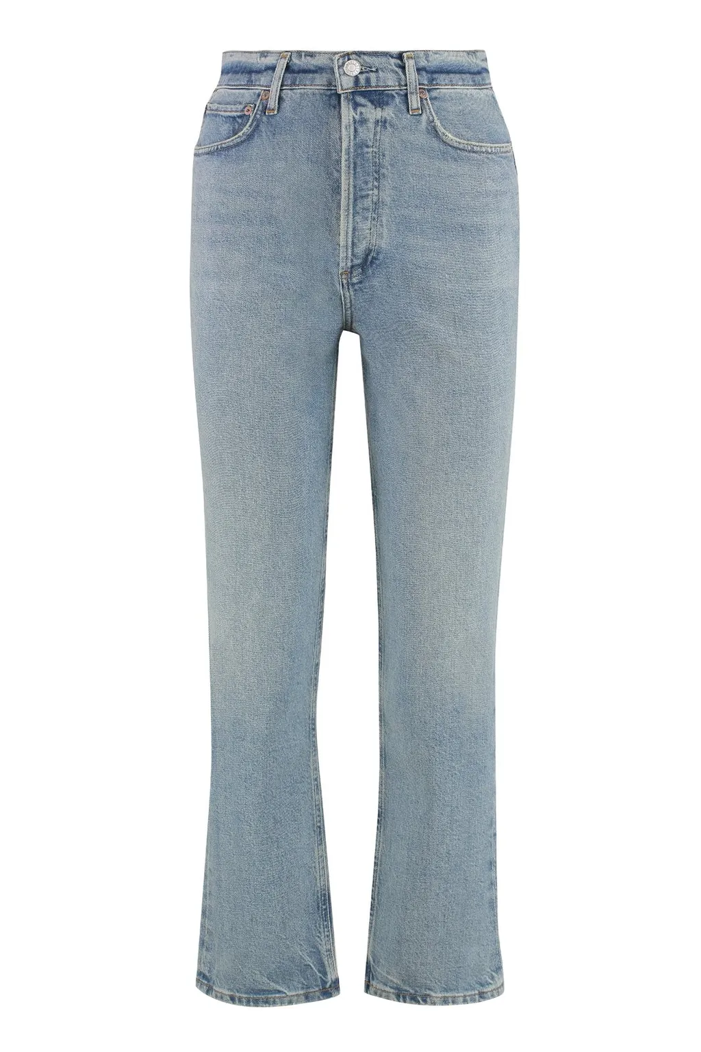 High-Rise Straight Leg Jeans