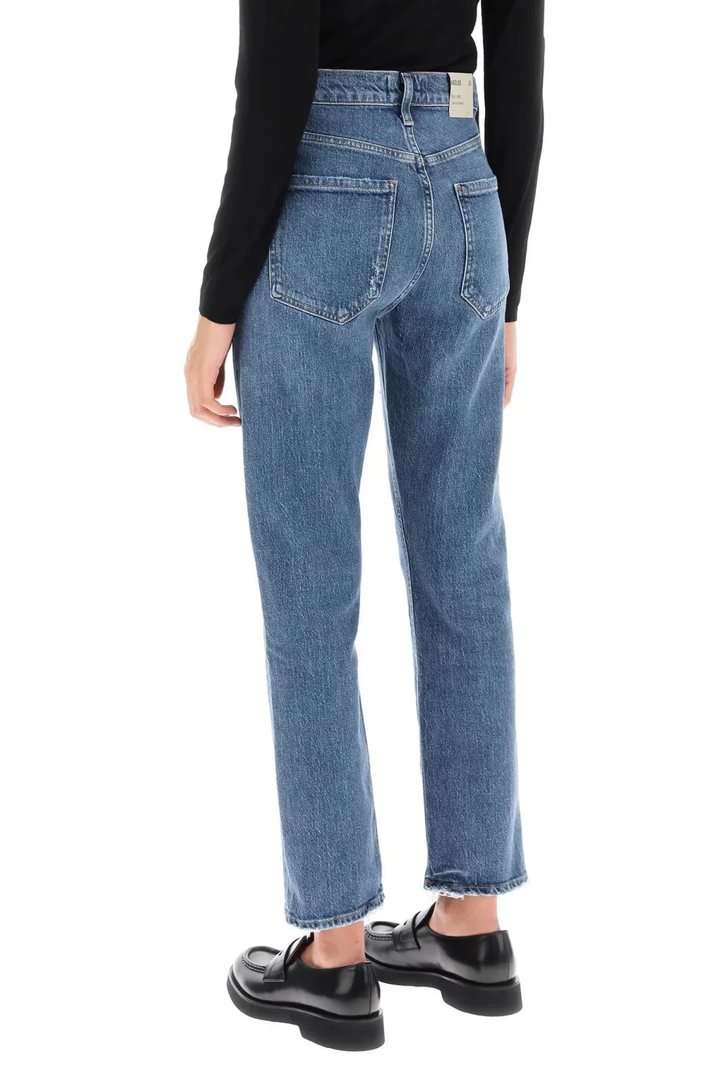 High-Rise Straight Leg Jeans