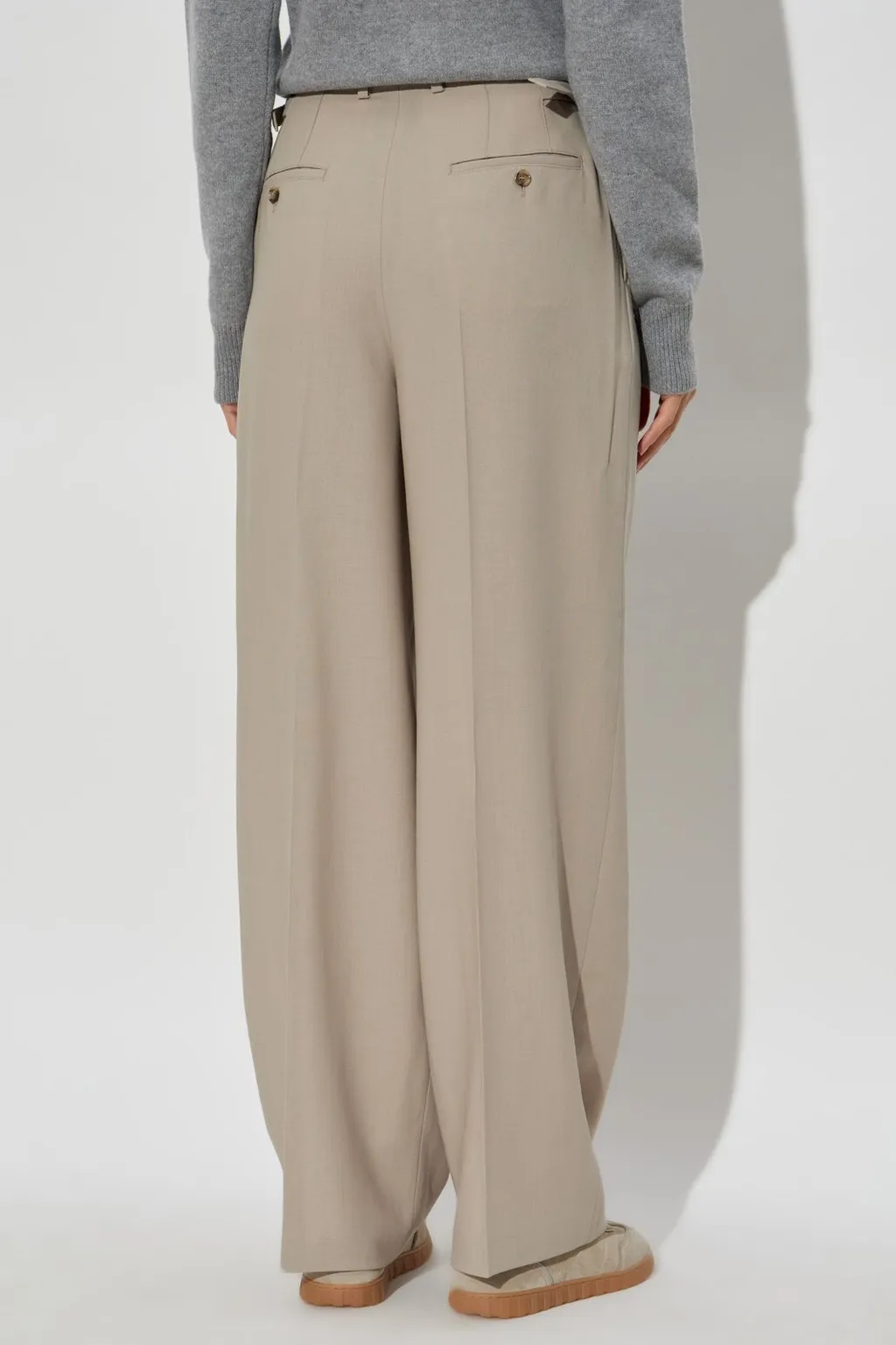 High-Waisted Wide-Leg Trousers