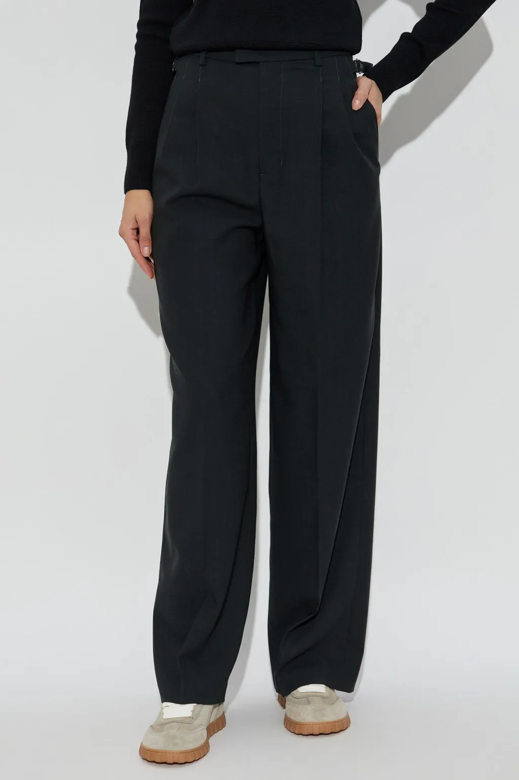 High-Waisted Tailored Trousers
