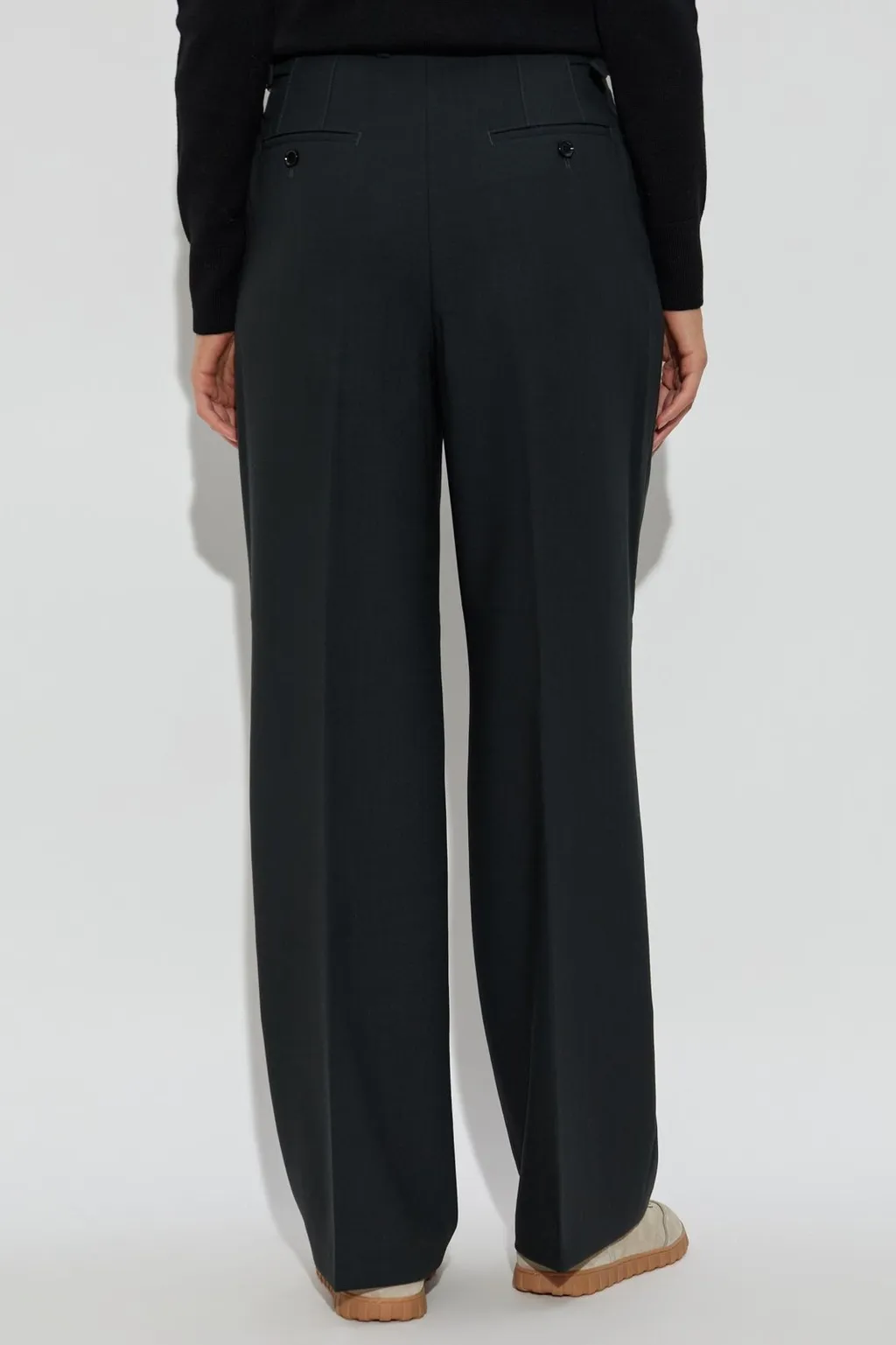 High-Waisted Tailored Trousers