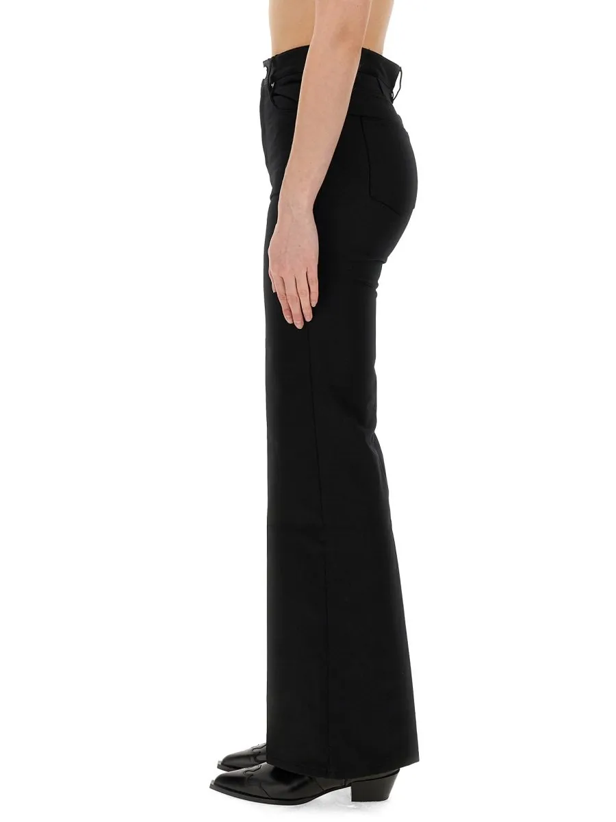 High-Rise Flared Trousers