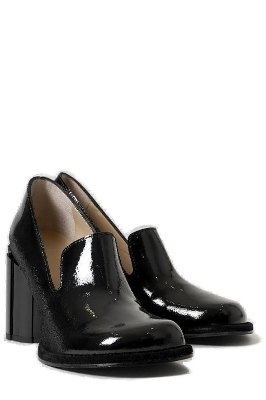 Block Heel Loafers
