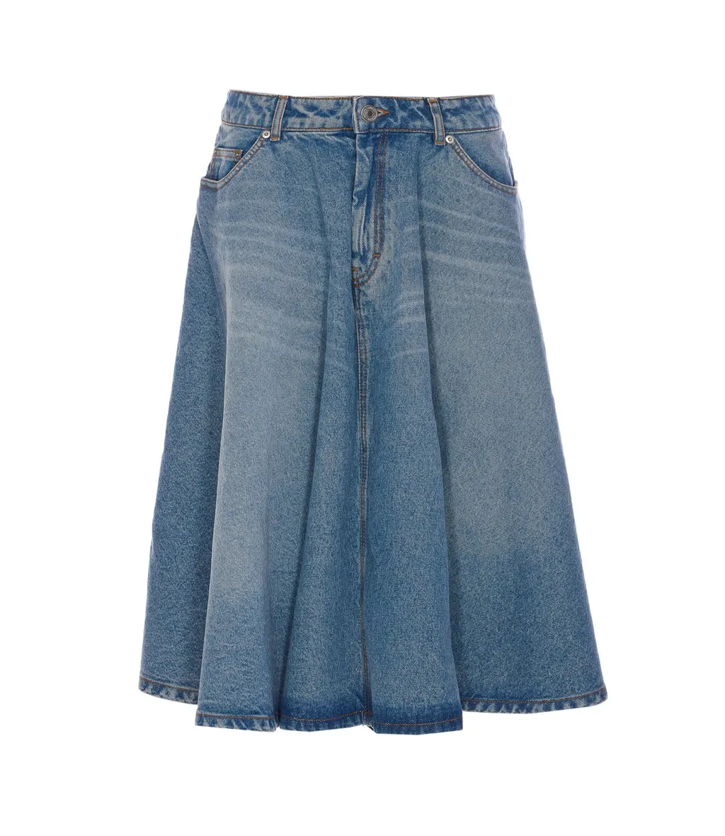 Denim Maxi Skirt