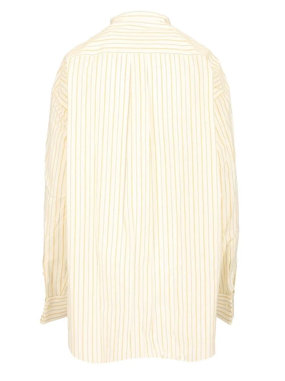 Striped Band Collar Shirt