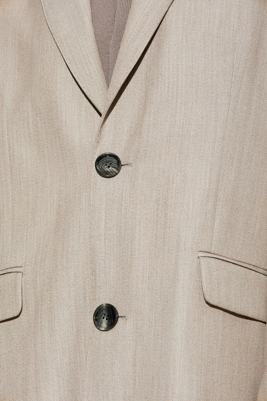 Single-Breasted Wool Coat