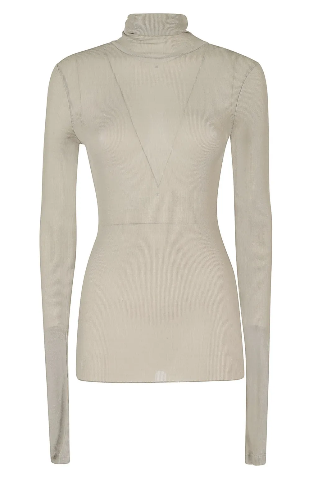 Sheer Turtleneck Top