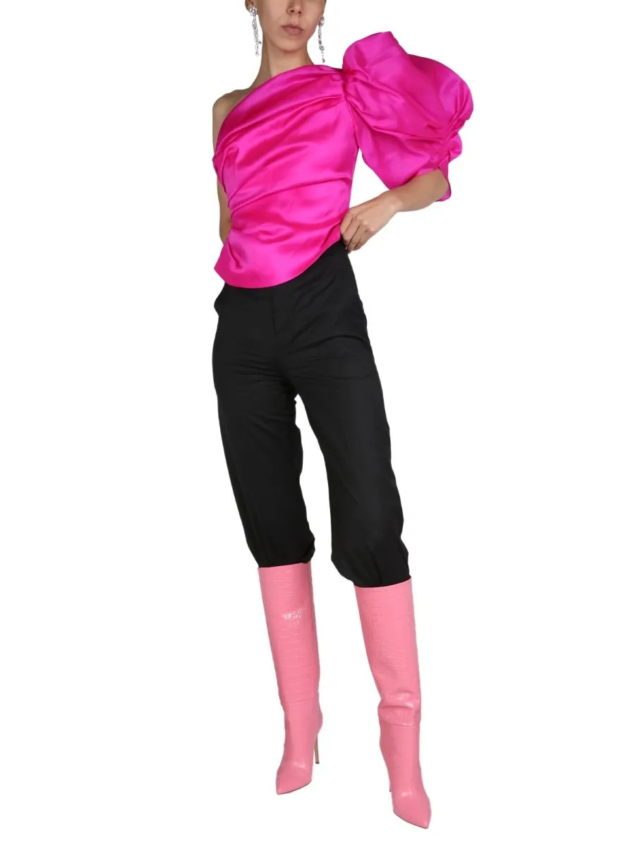 One-Shoulder Top With Voluminous Sleeve