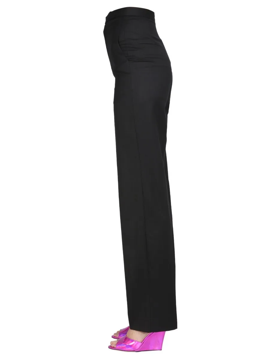 High-Waisted Straight-Leg Trousers