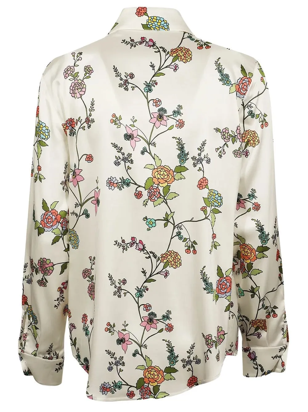 Floral Print Silk Shirt