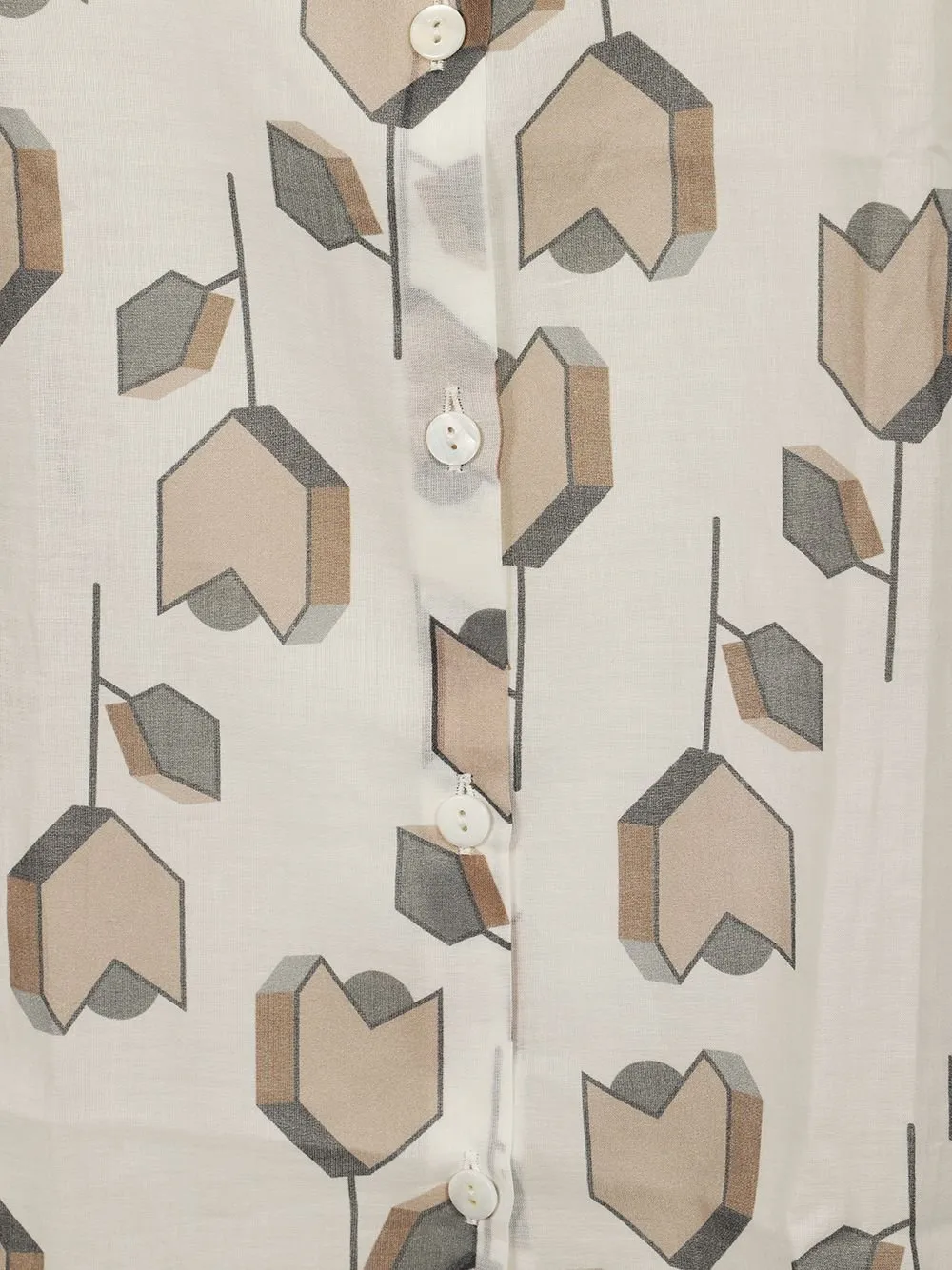 Printed Button-Up Shirt
