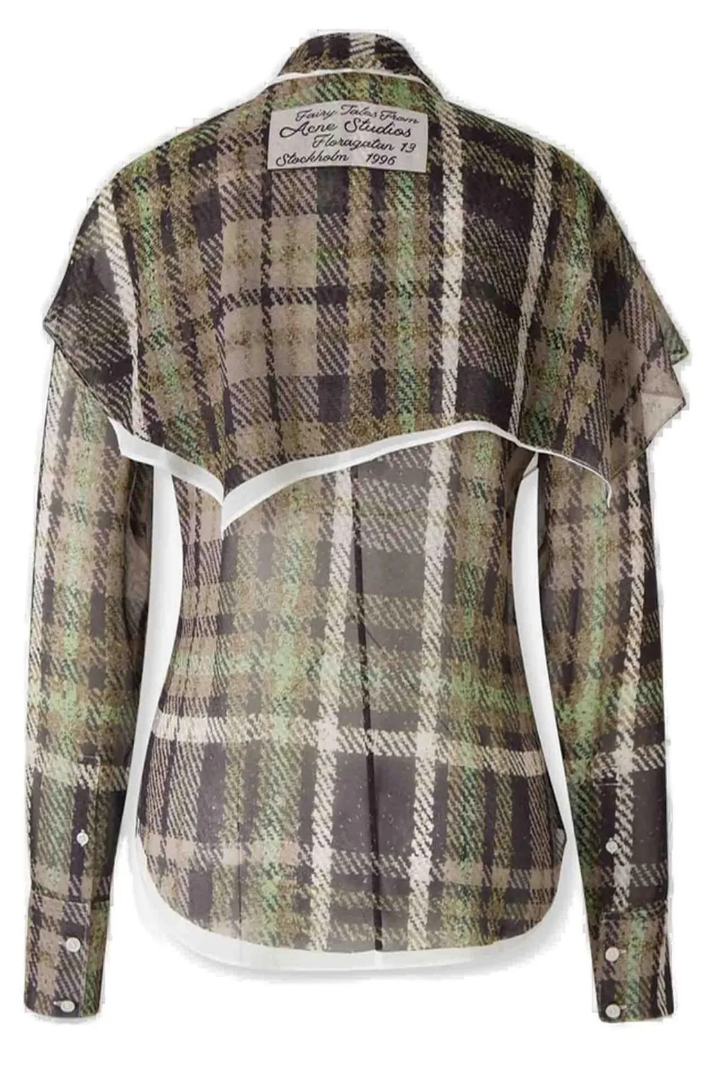Plaid Ruffle Blouse