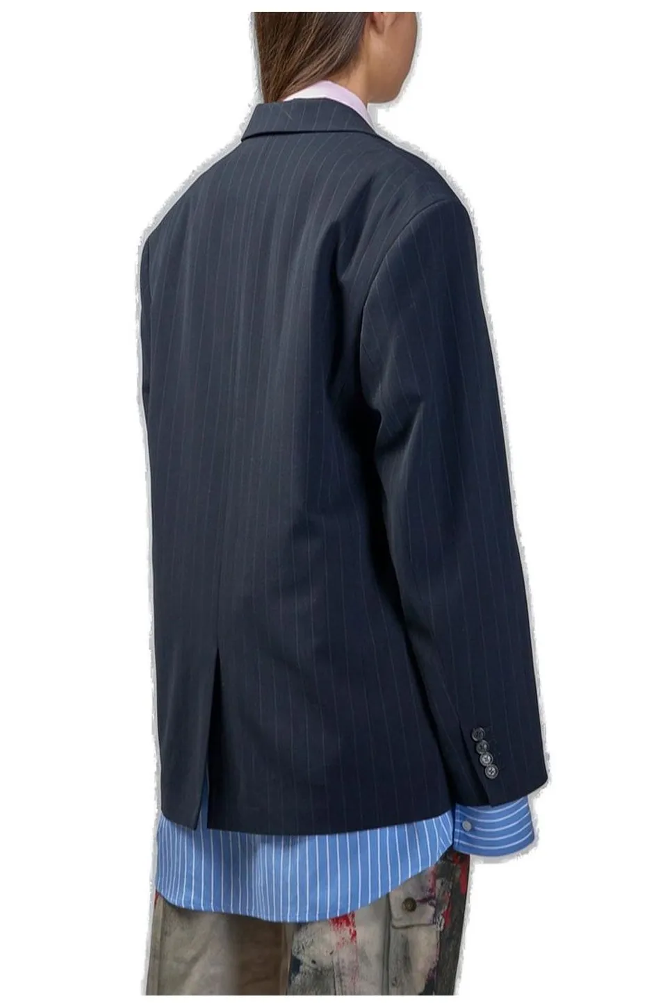 Oversized Pinstripe Blazer