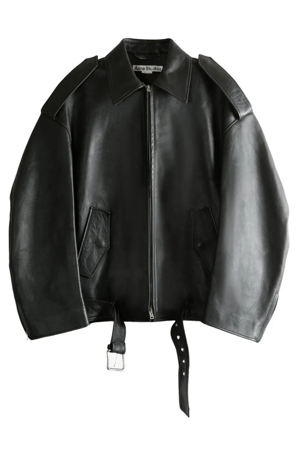 Leather Bomber Jacket