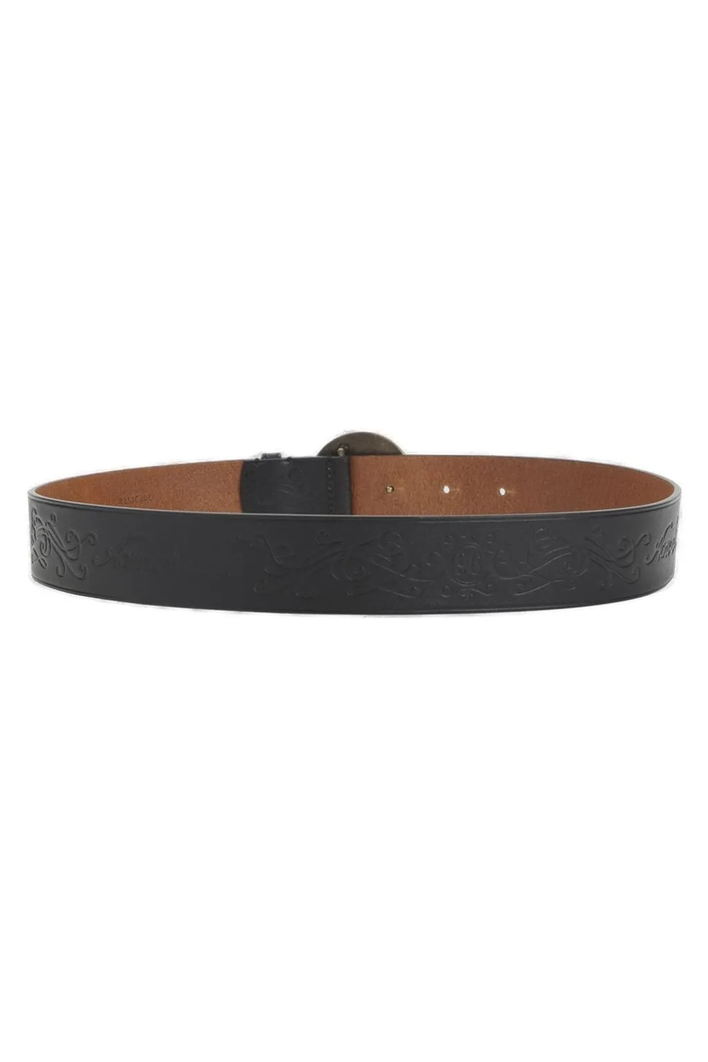 Belt With Embossed Logo