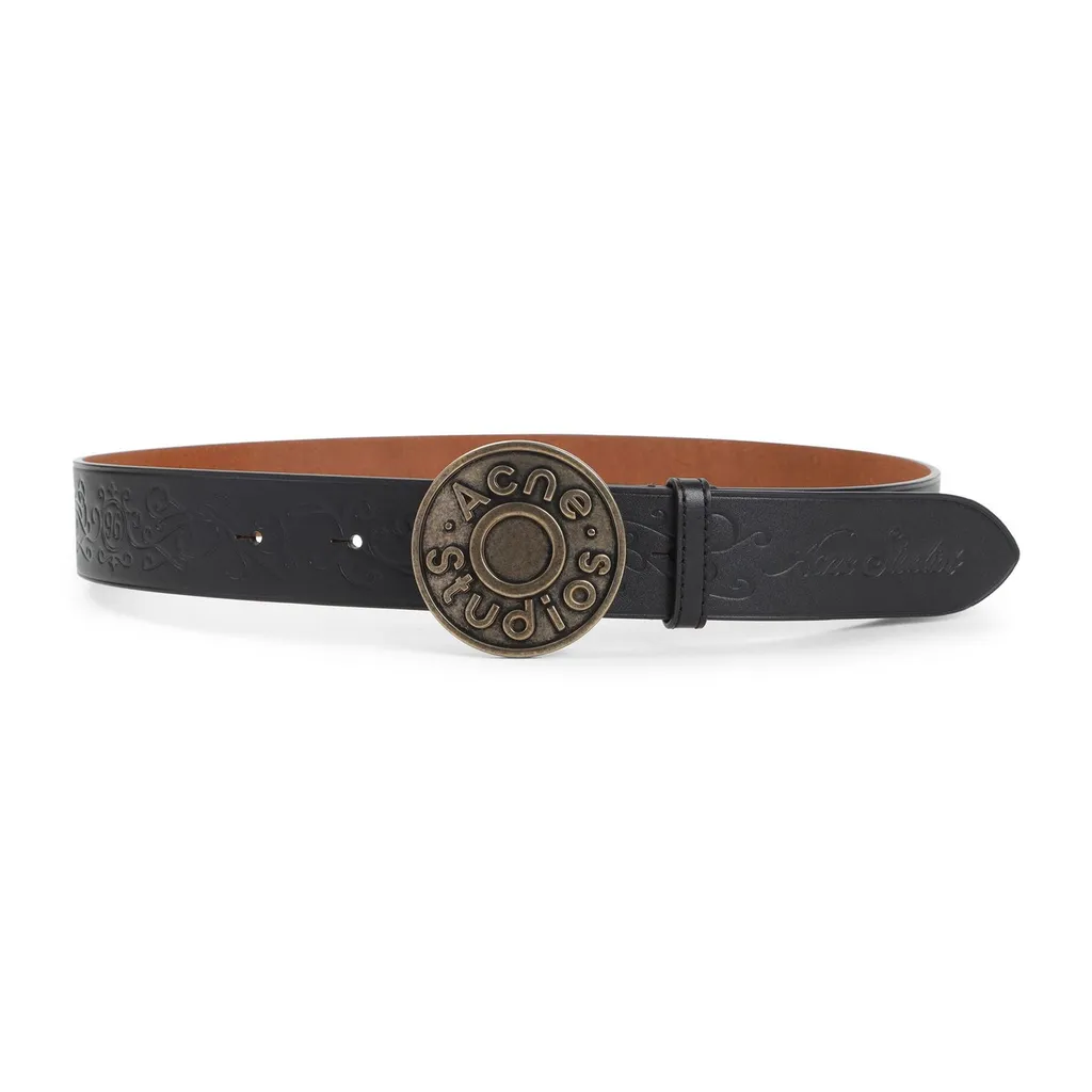 Belt With Embossed Logo