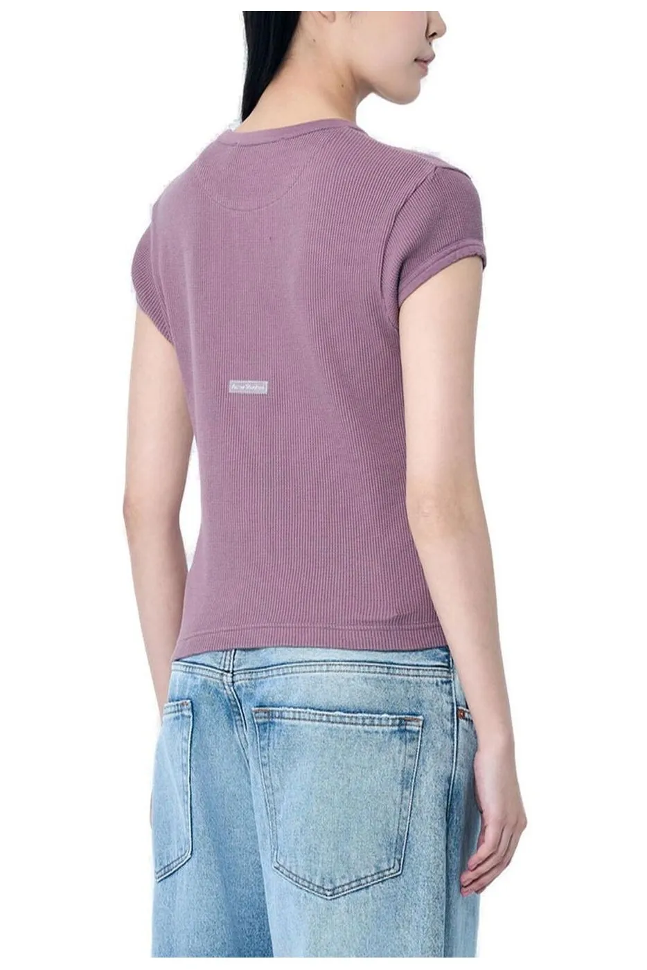 Washed Ribbed T-Shirt