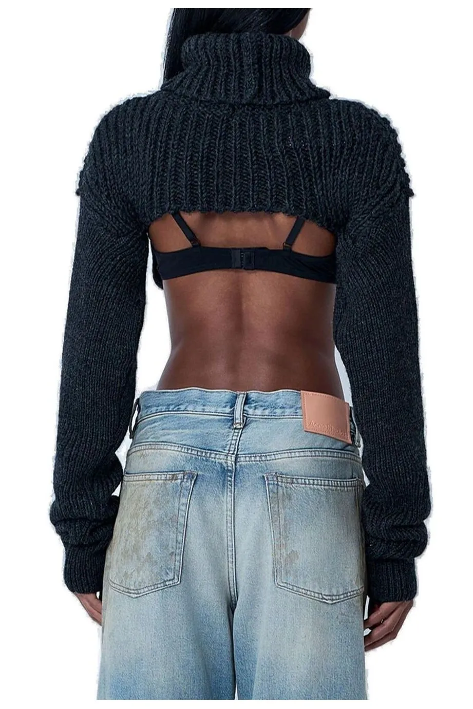 Cropped Turtleneck Sweater