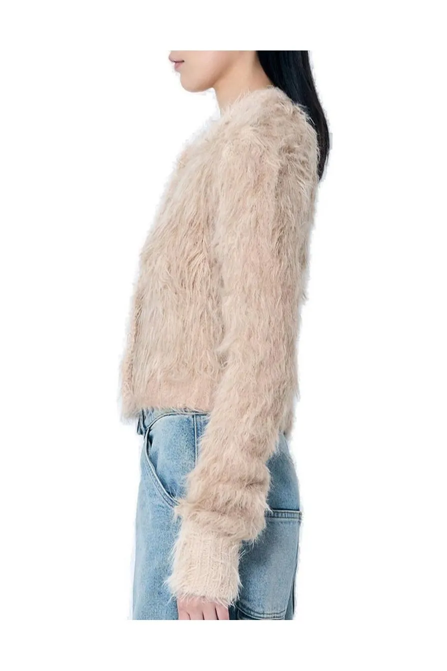 Shaggy Knit Cardigan