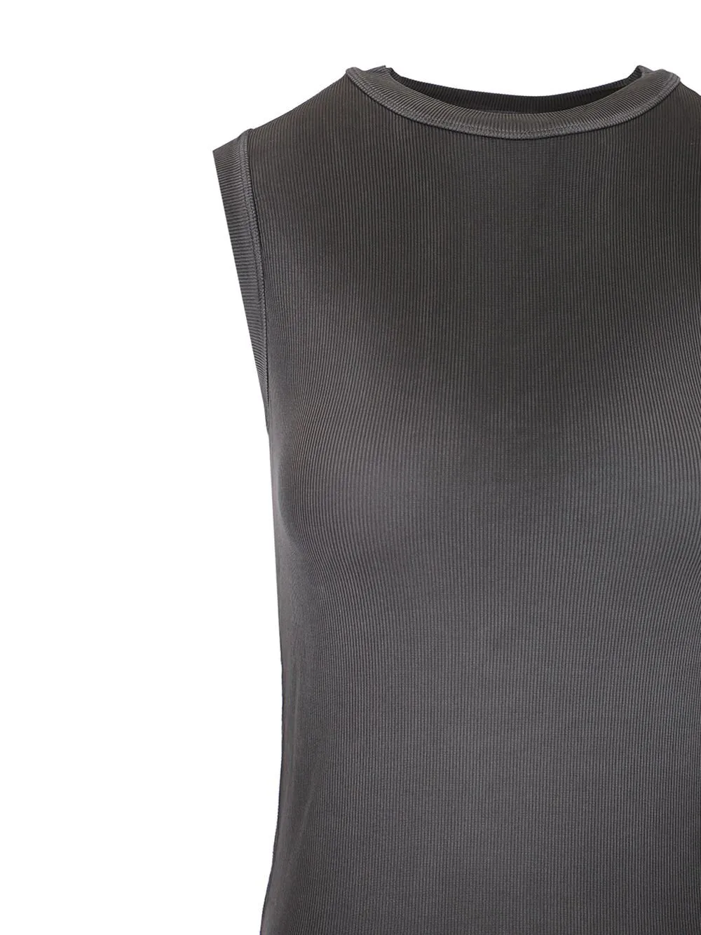 Sleeveless Ribbed Tank Top