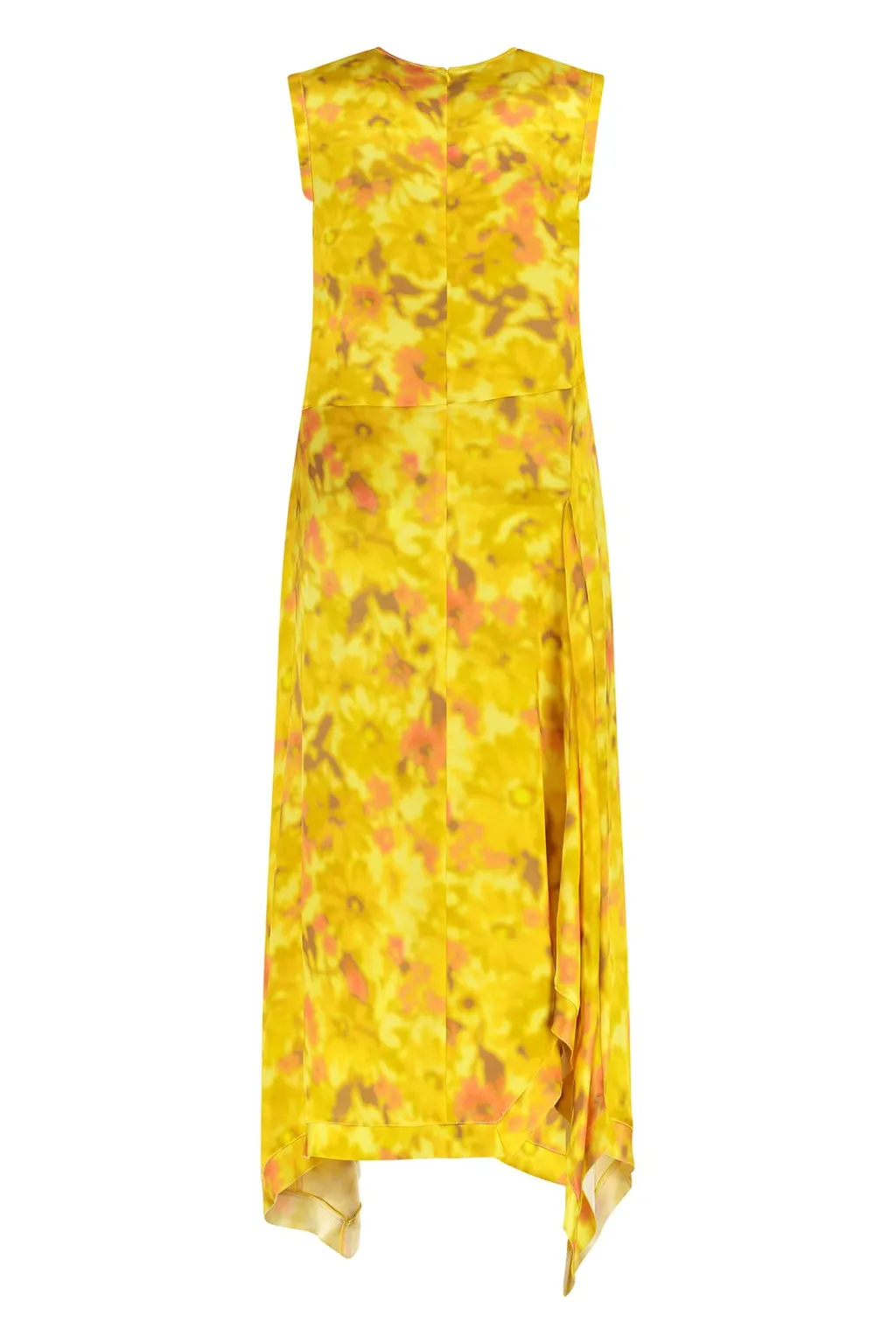 Floral Print Asymmetric Dress