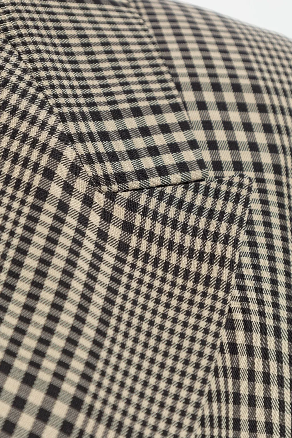 Single-Breasted Plaid Blazer