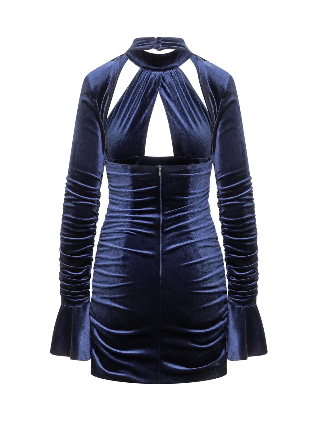 Velvet Cutout Mini Dress