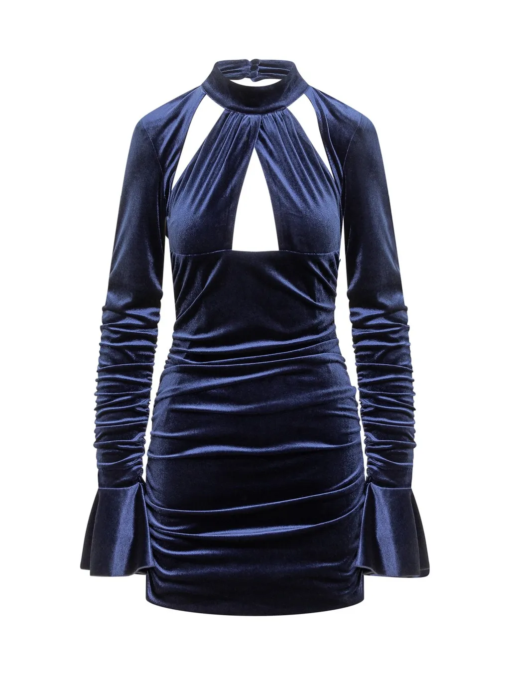 Velvet Cutout Mini Dress