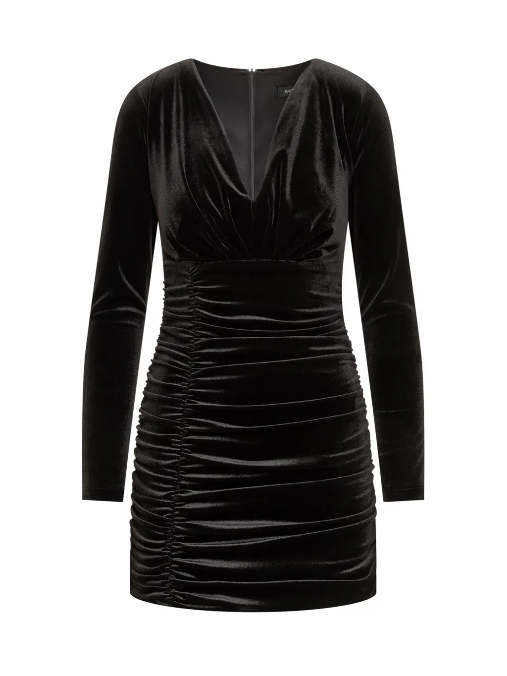 Velvet Ruched Mini Dress