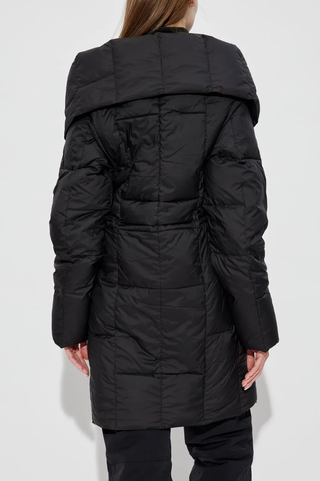 Down Puffer Coat With Asymmetrical Closure