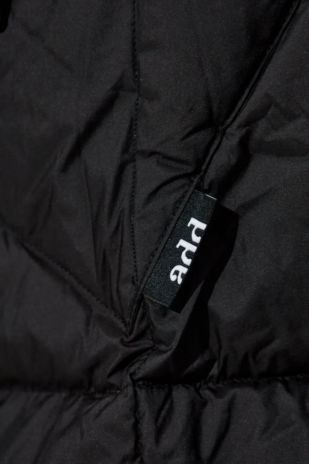 Down Puffer Coat With Asymmetrical Closure