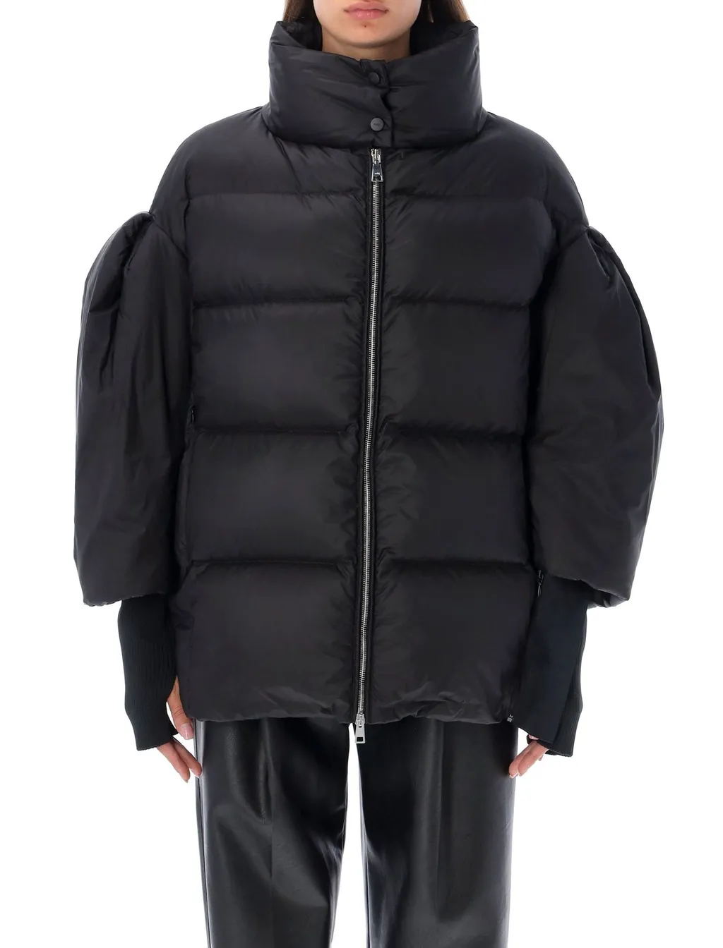 Puffer Jacket With Dramatic Sleeves