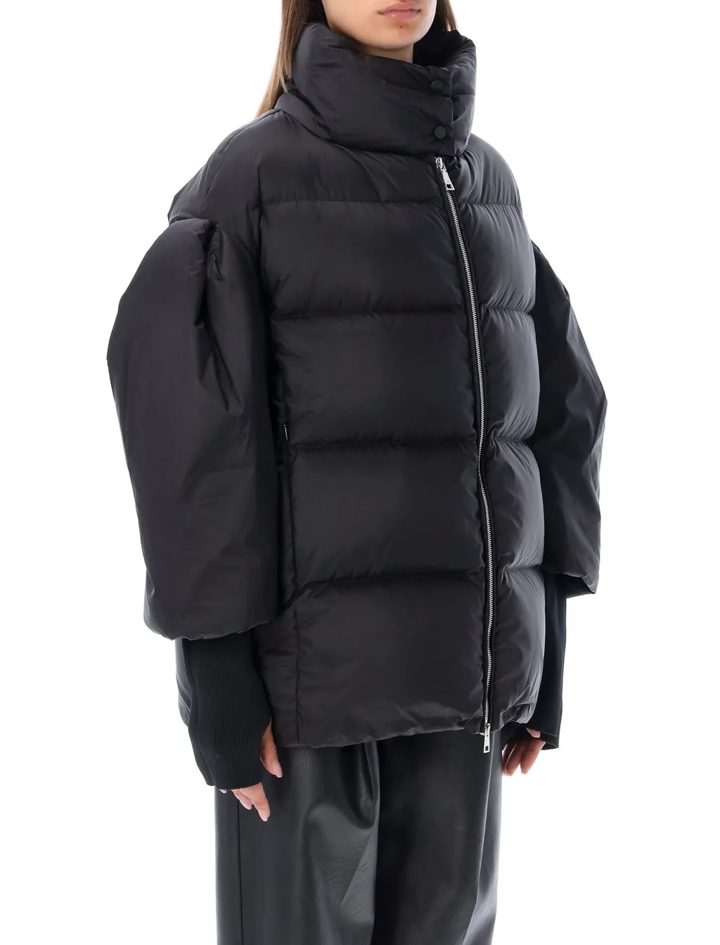 Puffer Jacket With Dramatic Sleeves