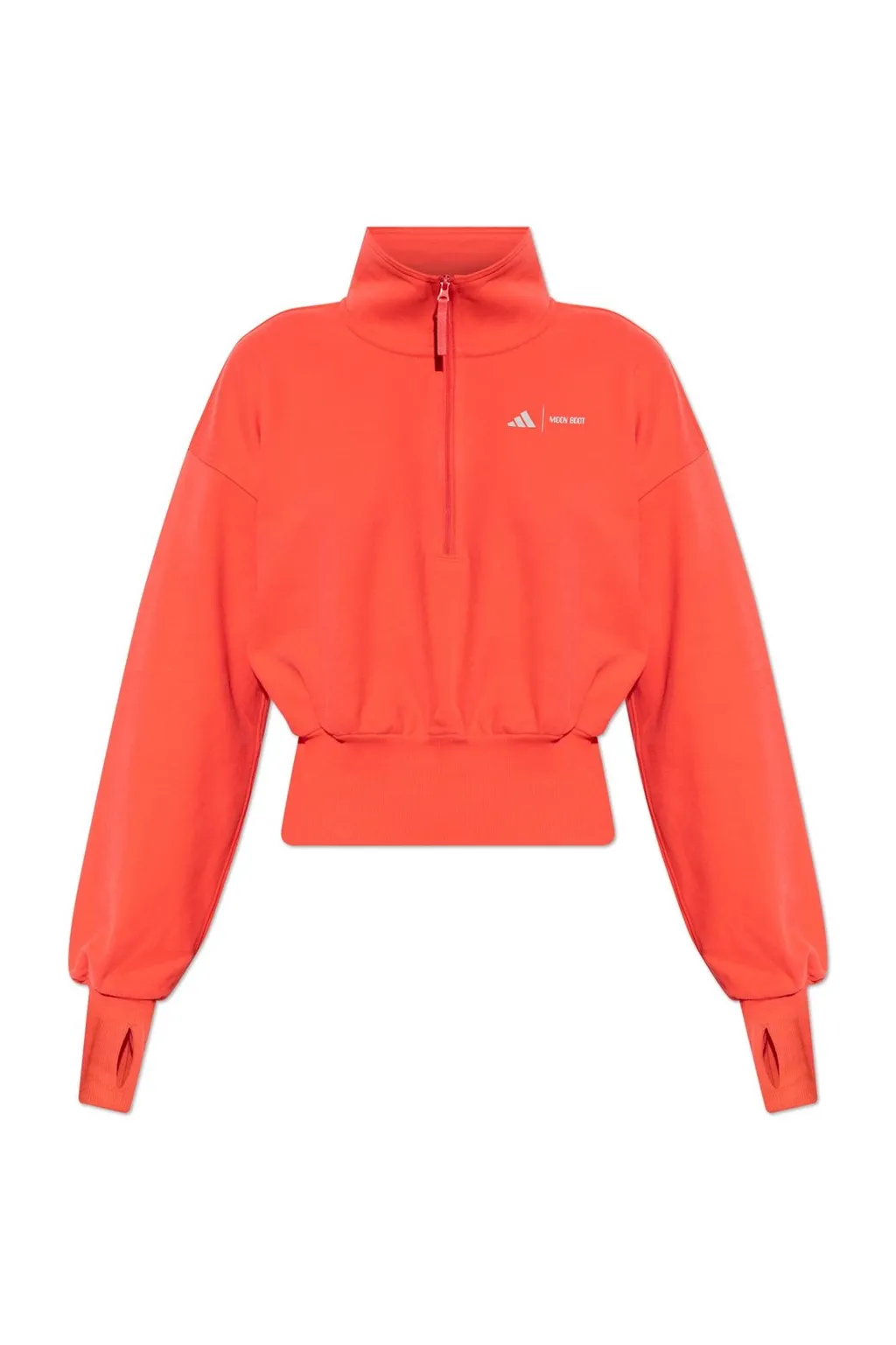 Cropped Zip-Up Sweatshirt