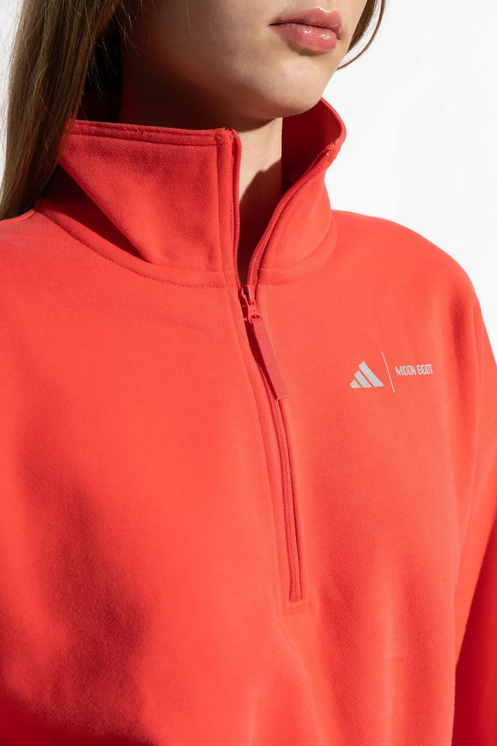 Cropped Zip-Up Sweatshirt