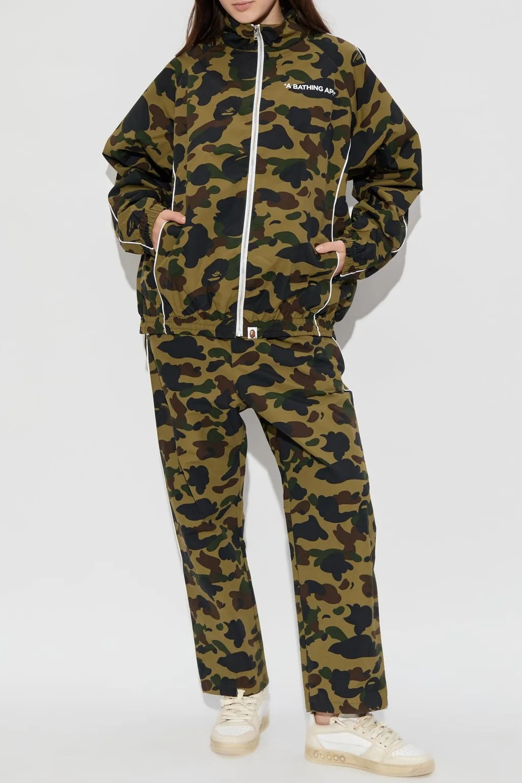 Camo Print Track Pants