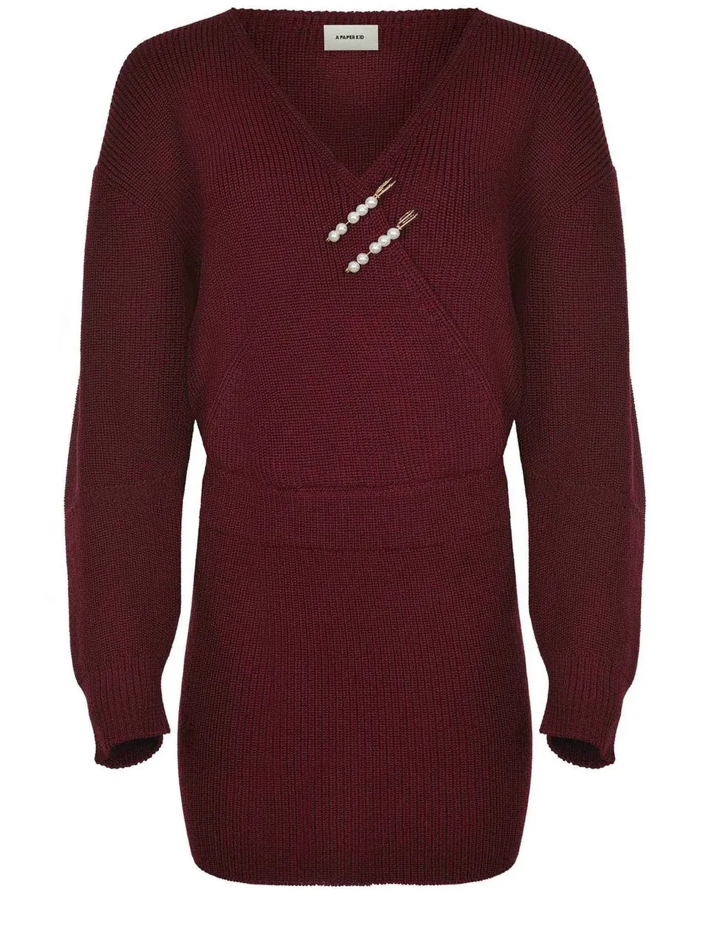 V-Neck Knit Dress