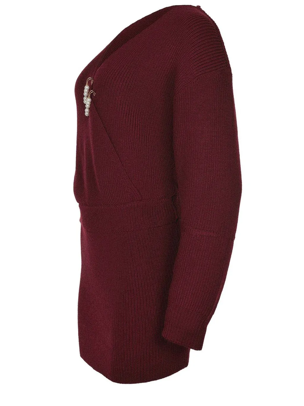 V-Neck Knit Dress