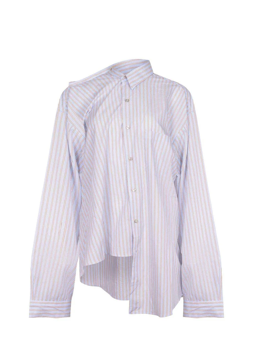 Asymmetric Striped Shirt