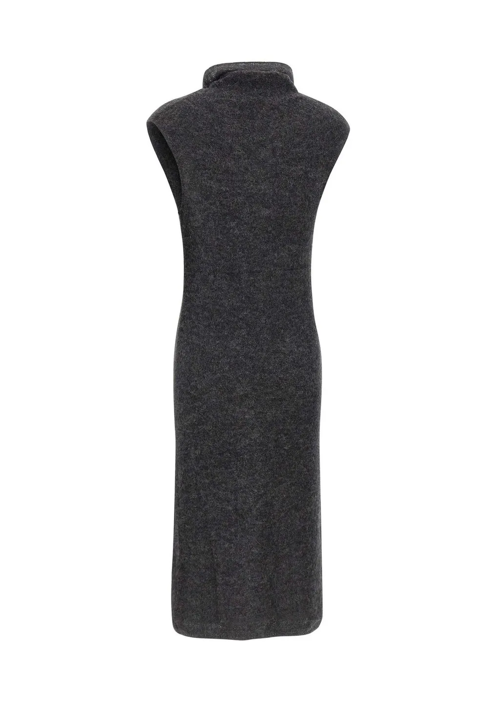 Sleeveless Turtleneck Maxi Dress