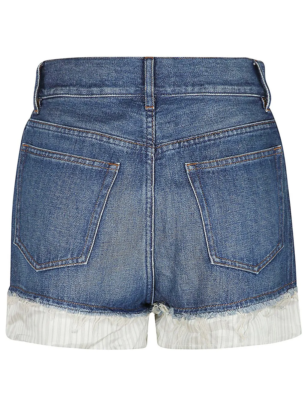 Denim Shorts With Contrasting Trim