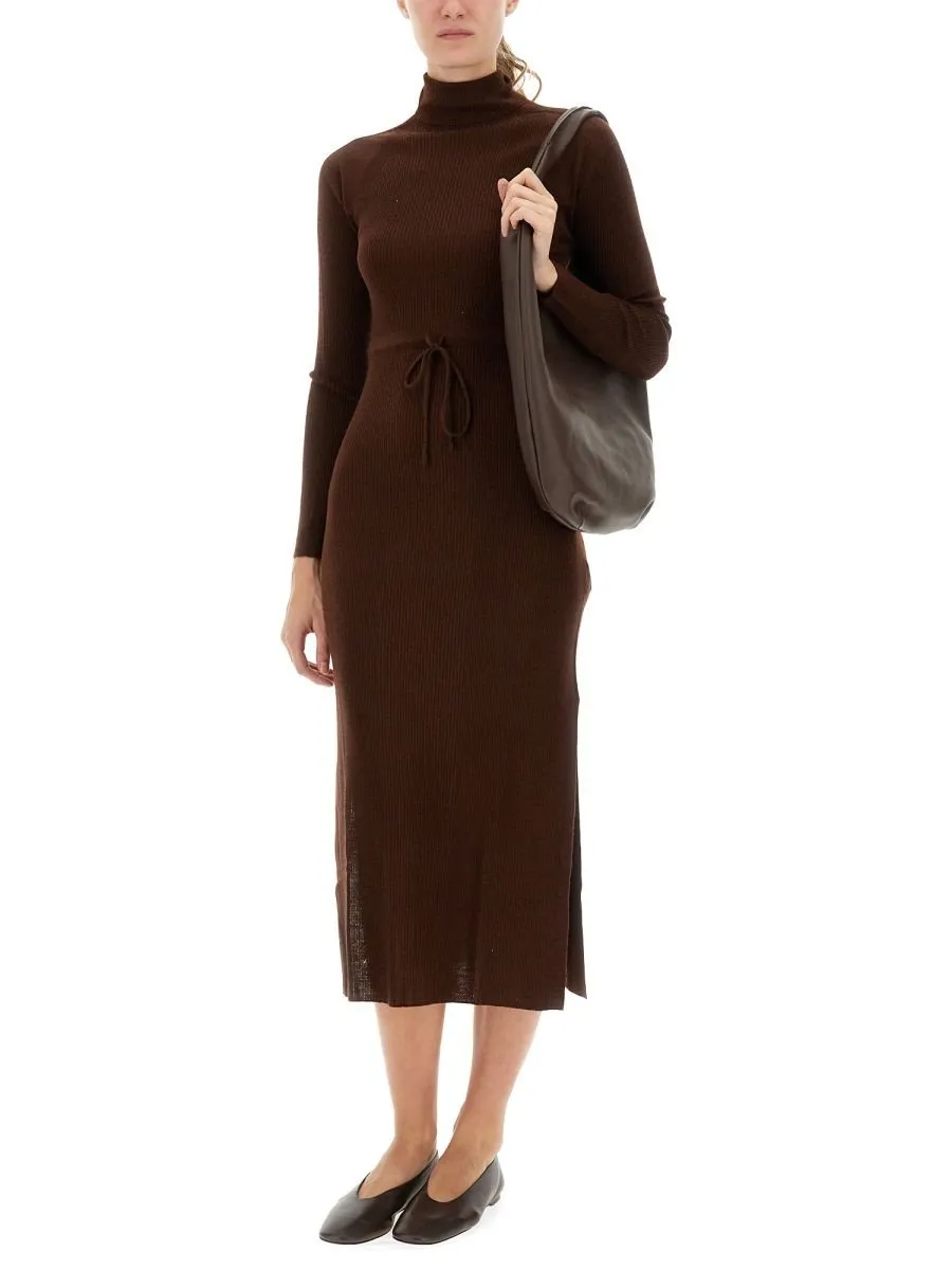 Ribbed Turtleneck Dress