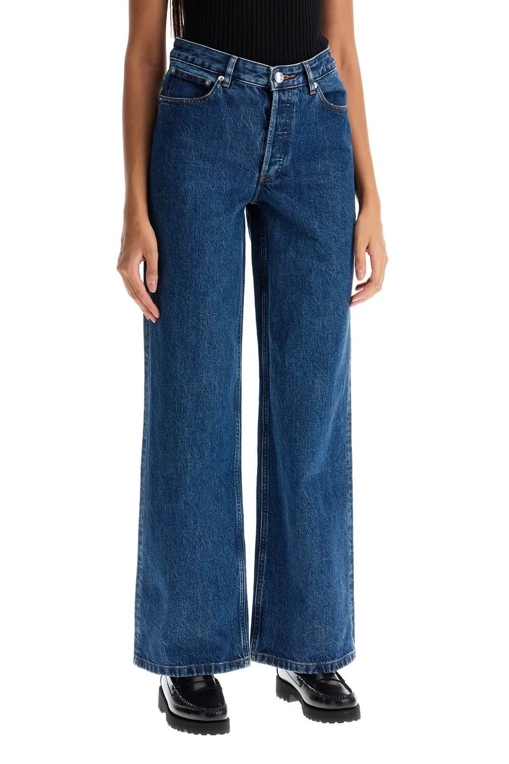High-Waisted Wide-Leg Jeans