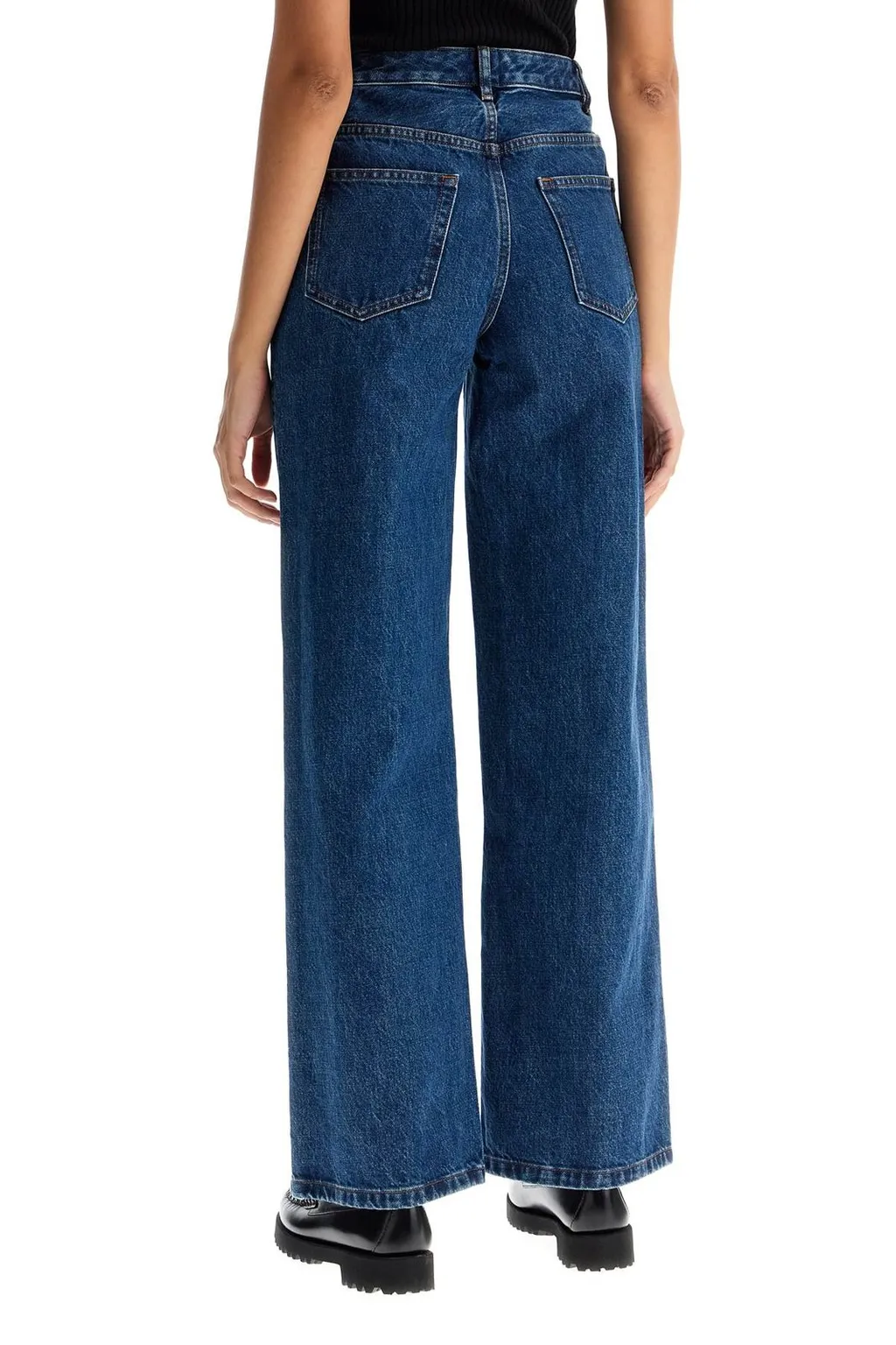 High-Waisted Wide-Leg Jeans