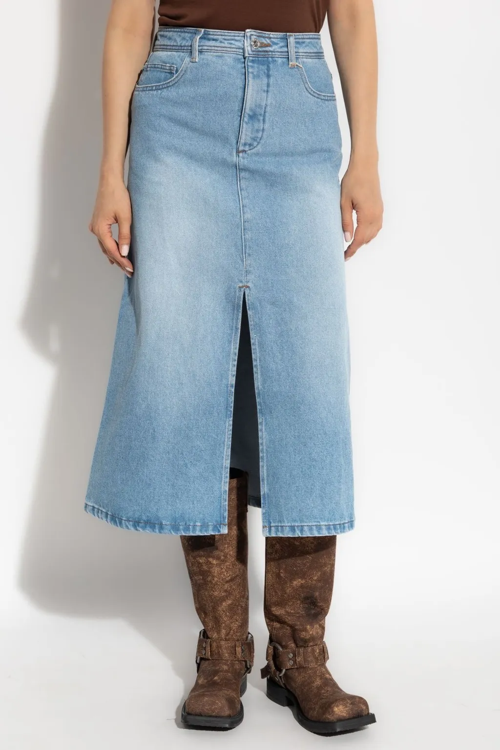 Denim Maxi Skirt