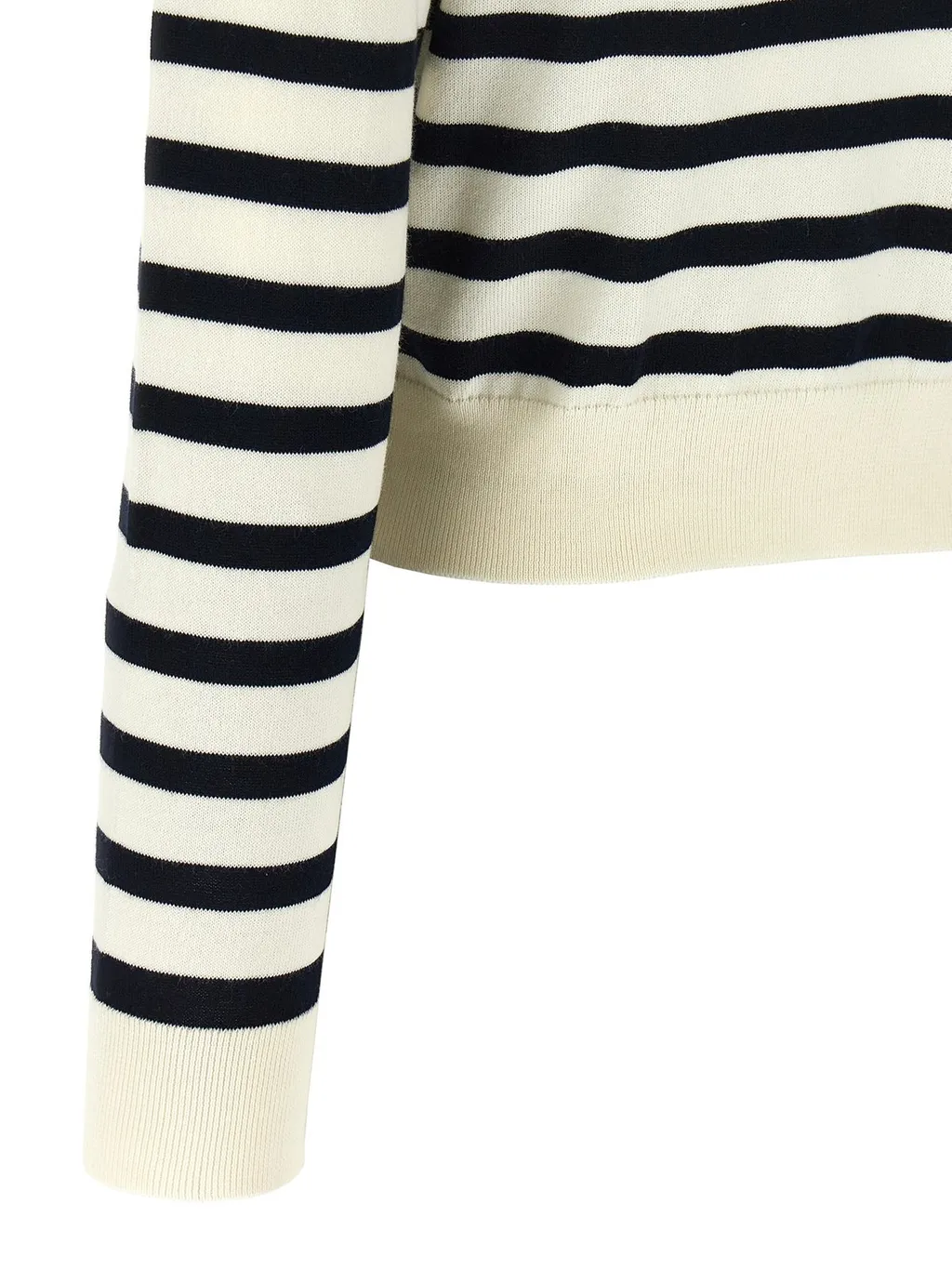 Striped V-Neck Cardigan