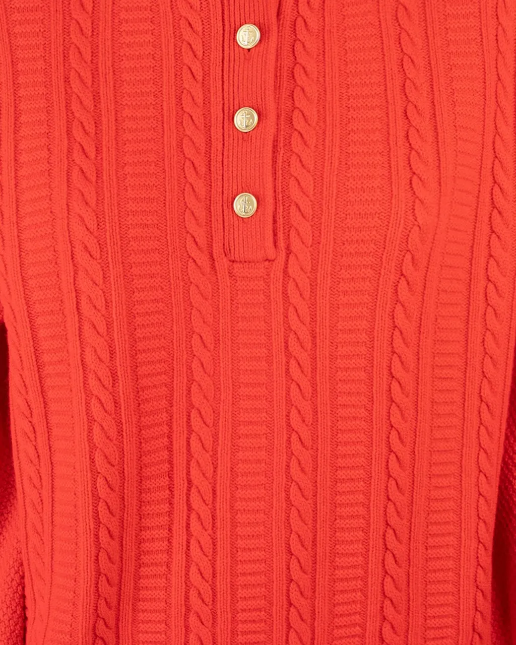 Cable Knit Mock Neck Sweater
