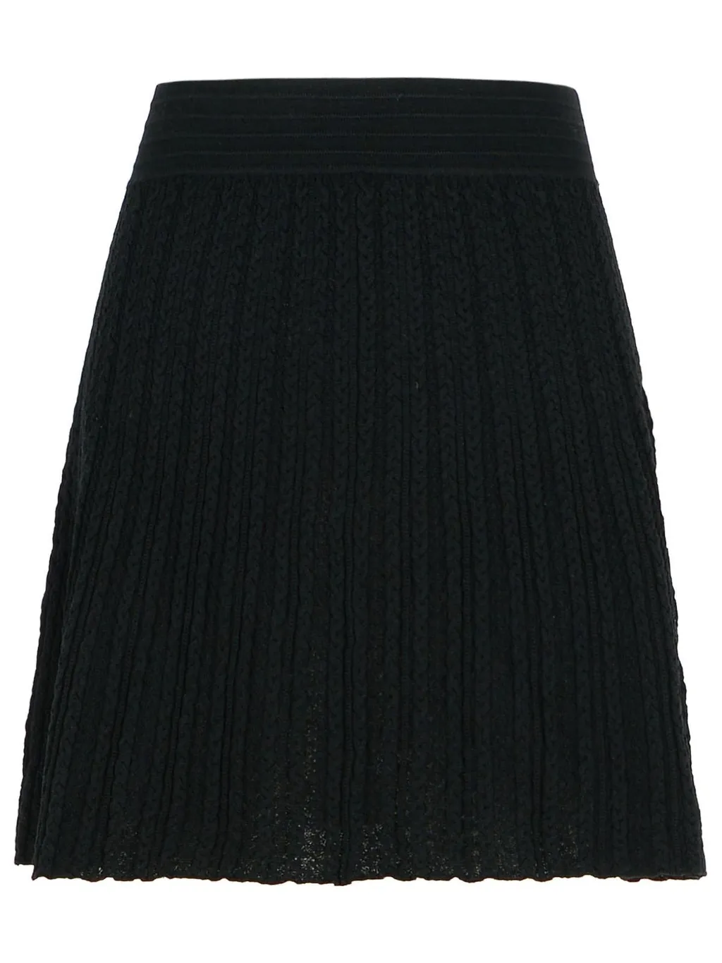 Pleated Knit Skirt