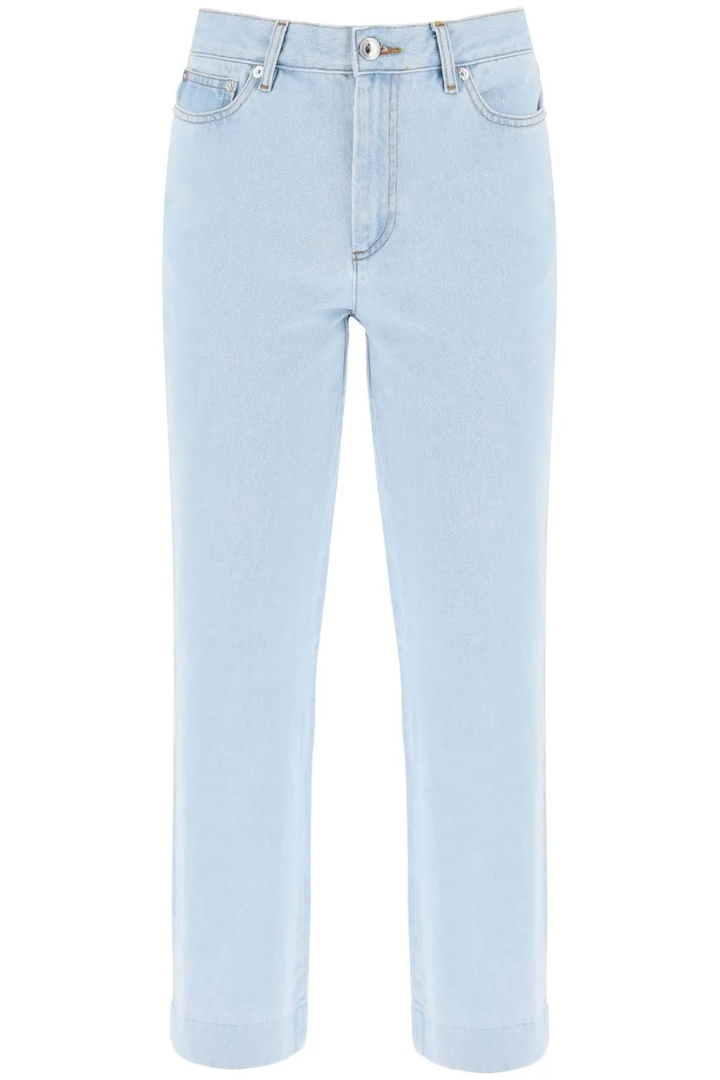 High-Rise Straight-Leg Jeans
