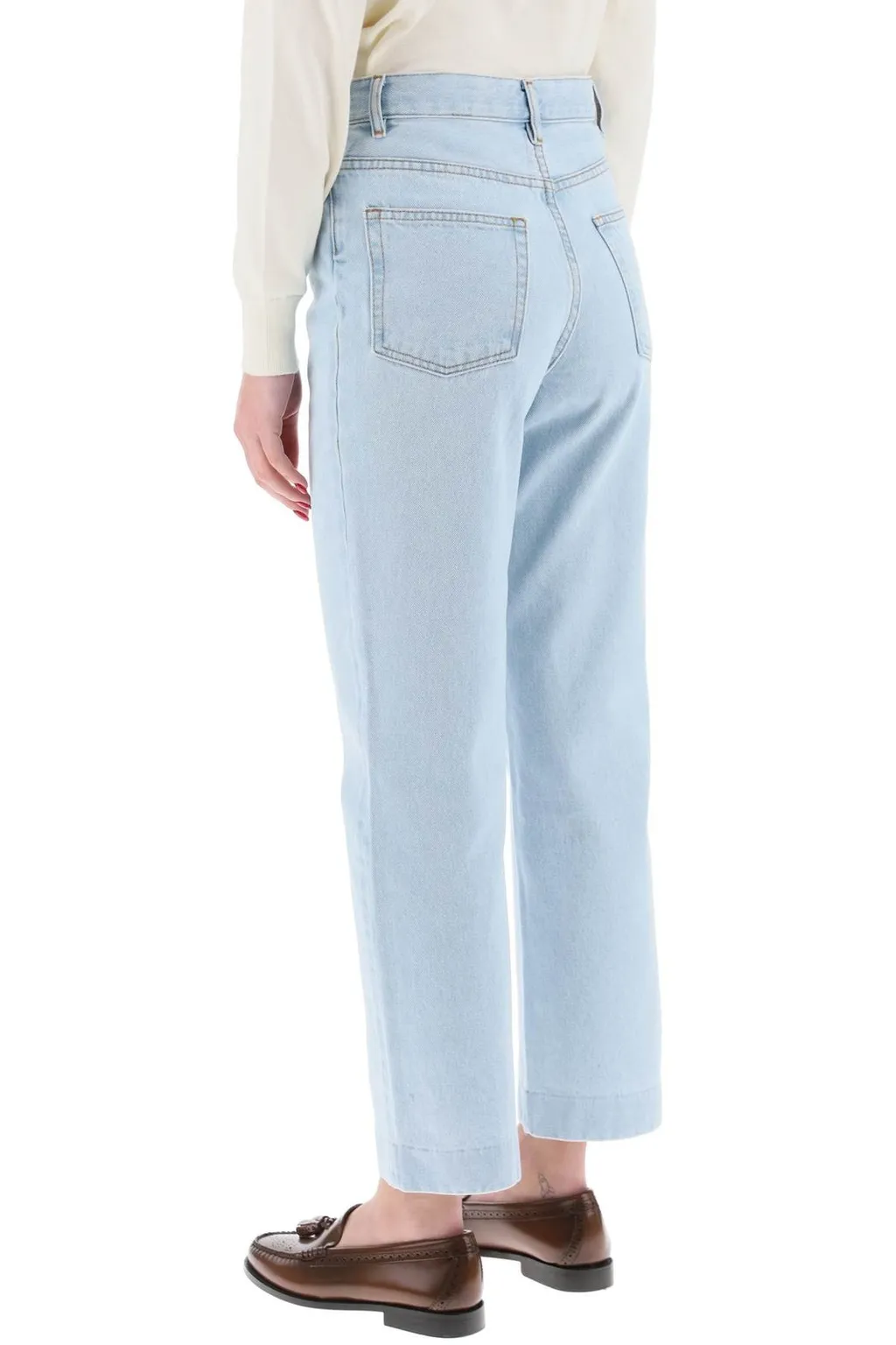 High-Rise Straight-Leg Jeans